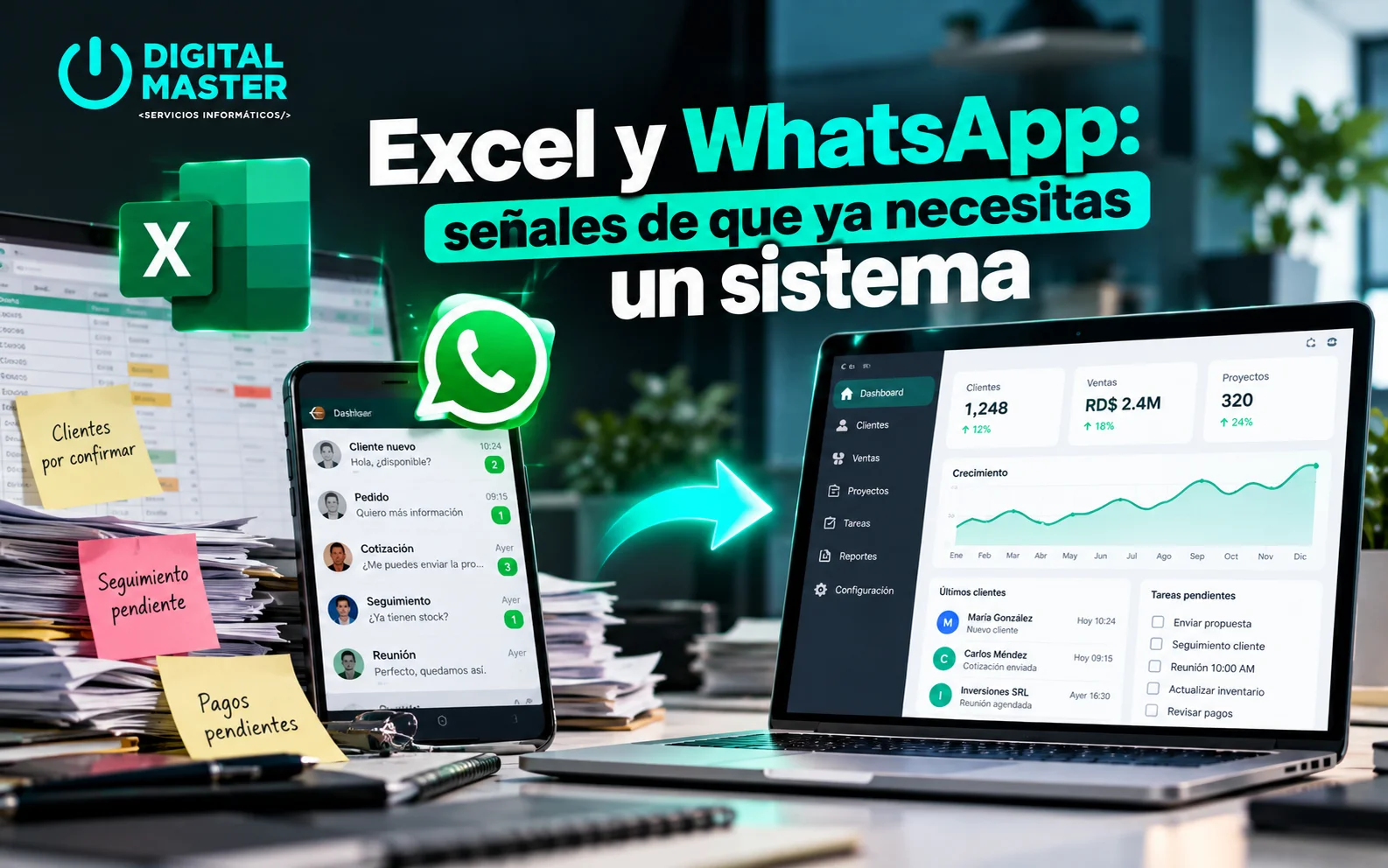 Excel y WhatsApp: señales de que ya necesitas un sistema