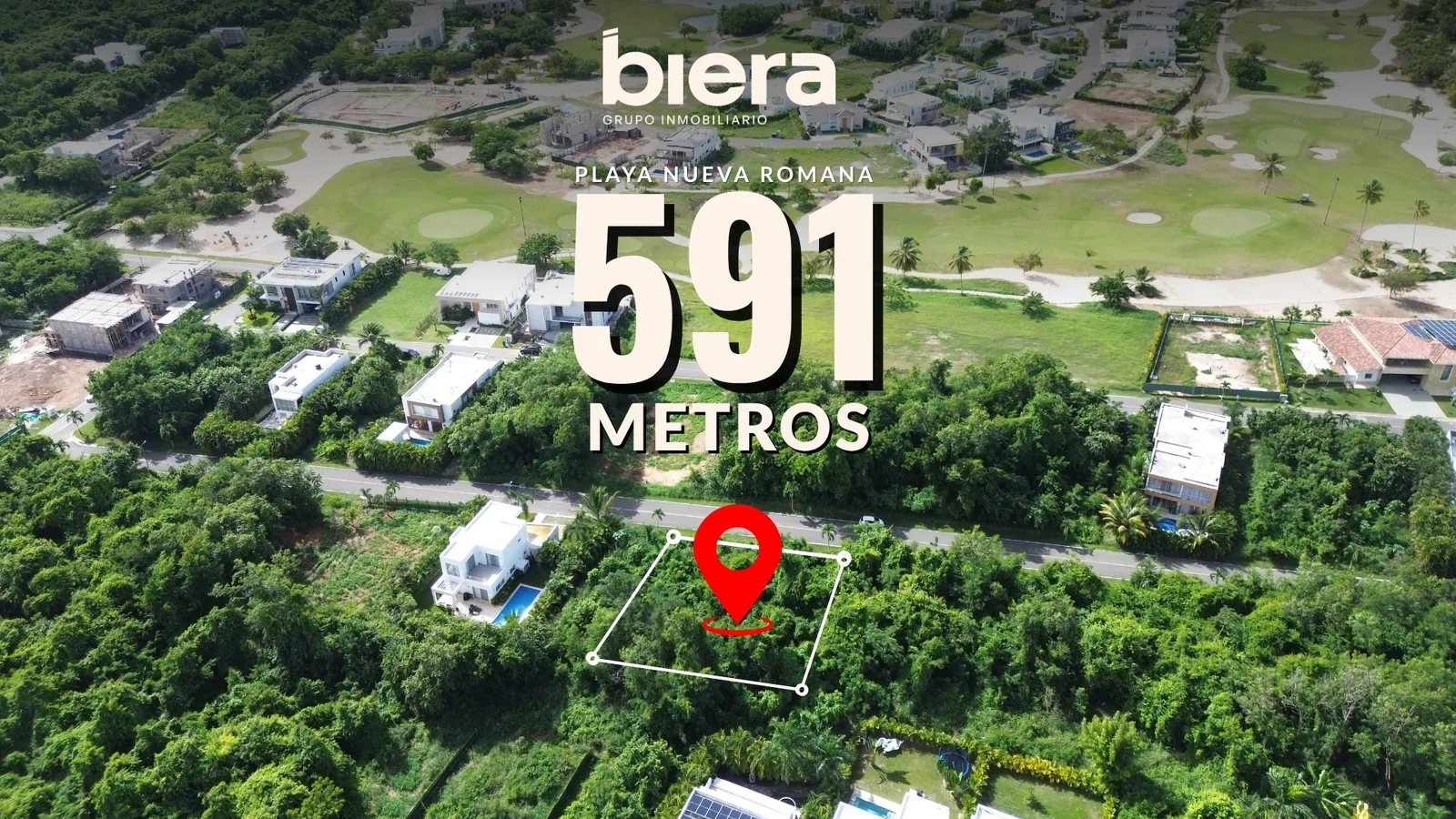 Lote de 591 metros en Playa Nueva Romana