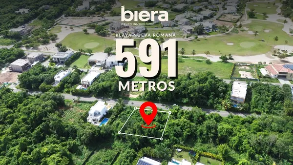 Lote de 591 metros en Playa Nueva Romana