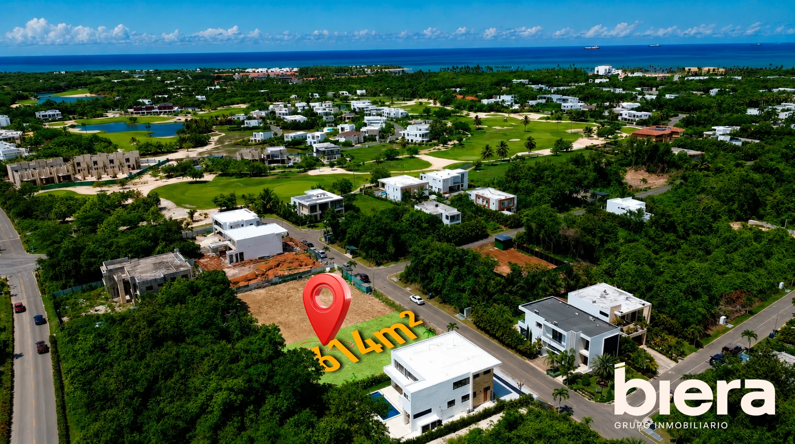 Terreno de 614 Metros en Playa Nueva Romana
