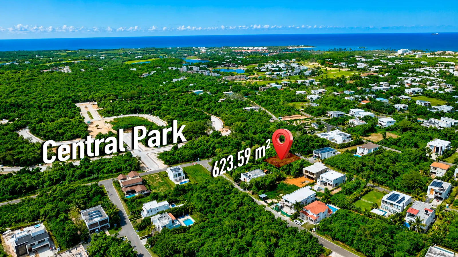 Terreno de 623.59m² en Playa Nueva Romana