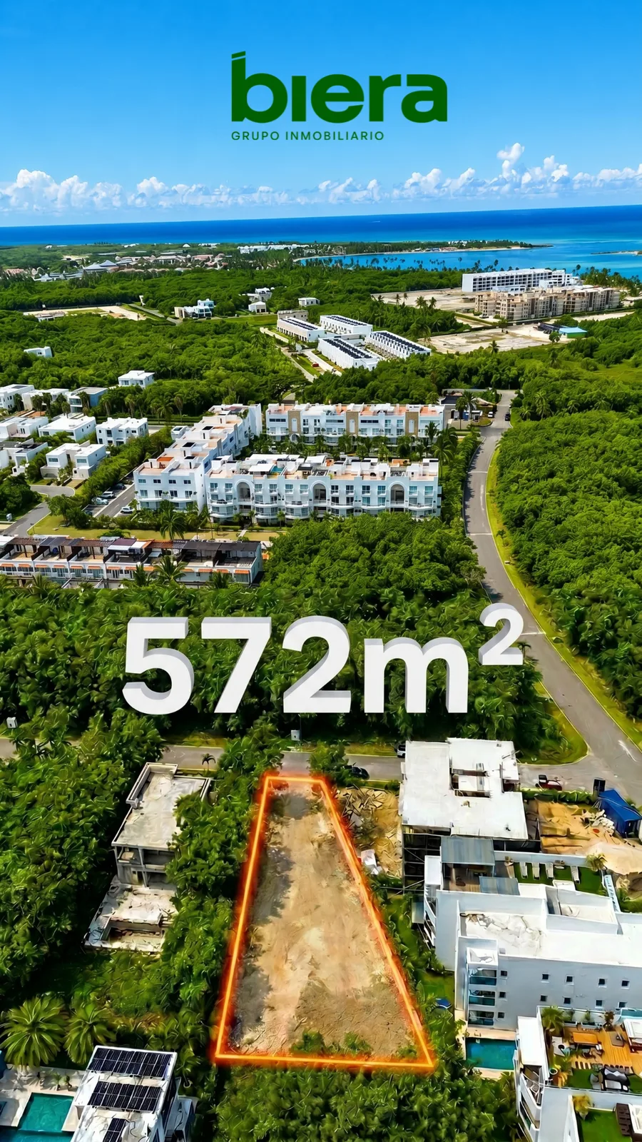 Terreno de 572 Metros en Playa Nueva Romana